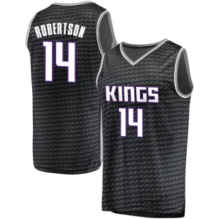 Men's Oscar Robertson Sacramento Kings Black Fast Break Jersey - Statement Edition