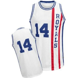 Men's Oscar Robertson Sacramento Kings White Authentic Throwback Jersey