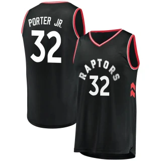 Men's Otto Porter Jr. Toronto Raptors Black Fast Break Jersey - Statement Edition