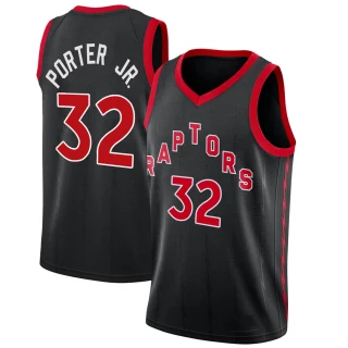 Men's Otto Porter Jr. Toronto Raptors Black Swingman Jordan Brand 2020/21 Jersey - Statement Edition