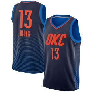 Men's Ousmane Dieng Oklahoma City Thunder Navy Swingman Jersey - Statement Edition