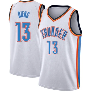 Men's Ousmane Dieng Oklahoma City Thunder White Swingman Jersey - Association Edition