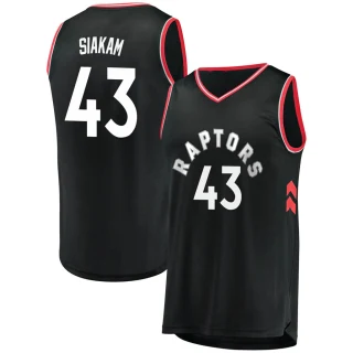 Men's Pascal Siakam Toronto Raptors Black Fast Break Jersey - Statement Edition