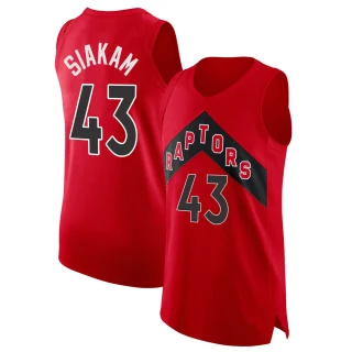 Men's Pascal Siakam Toronto Raptors Red Authentic 2020/21 Jersey - Icon Edition