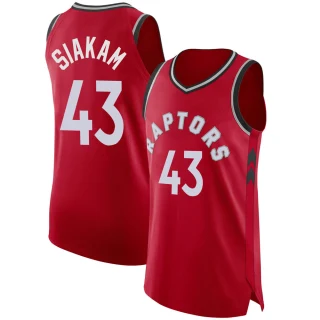 Men's Pascal Siakam Toronto Raptors Red Authentic Jersey - Icon Edition