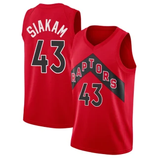 Men's Pascal Siakam Toronto Raptors Red Swingman 2020/21 Jersey - Icon Edition