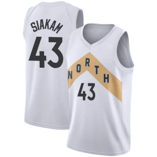 Men's Pascal Siakam Toronto Raptors White Swingman 2018/19 Jersey - City Edition