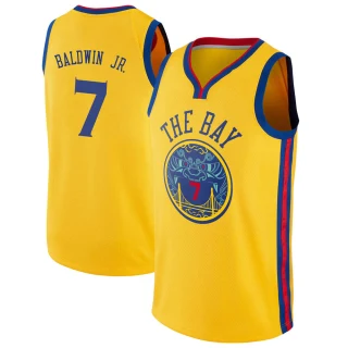 Men's Patrick Baldwin Jr. Golden State Warriors Gold Swingman Jersey - City Edition