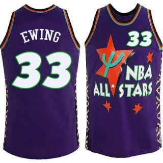Men's Patrick Ewing New York Knicks Blue Swingman All Star Throwback Jersey