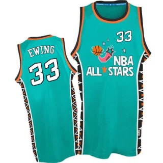 Men's Patrick Ewing New York Knicks Light Blue Authentic 1996 All Star Throwback Jersey
