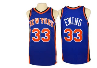 Men's Patrick Ewing New York Knicks Royal Blue Authentic Throwback Jersey