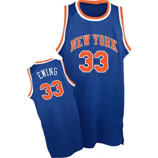 Men's Patrick Ewing New York Knicks Royal Blue Swingman Throwback Jersey
