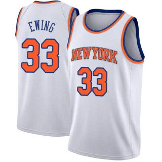 Men's Patrick Ewing New York Knicks White Swingman Jersey - Association Edition
