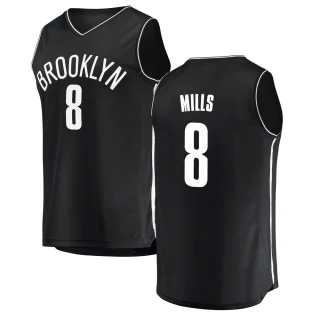 Men's Patty Mills Brooklyn Nets Black Fast Break Jersey - Icon Edition