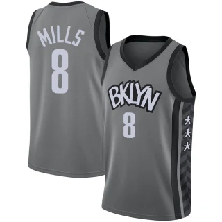 Men's Patty Mills Brooklyn Nets Gray Swingman Jordan Brand 2020/21 Jersey - Statement Edition