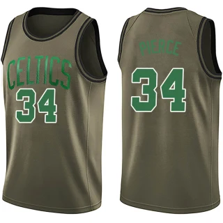 Men's Paul Pierce Boston Celtics Green Swingman Salute to Service Jersey