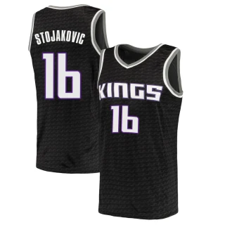 Men's Peja Stojakovic Sacramento Kings Black Swingman Jersey - Statement Edition