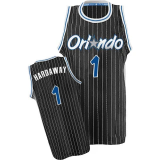 Men's Penny Hardaway Orlando Magic Black Authentic Throwback Jersey
