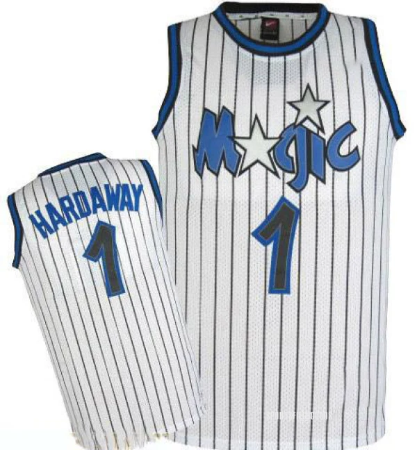 Men's Penny Hardaway Orlando Magic White Authentic Throwback Jersey