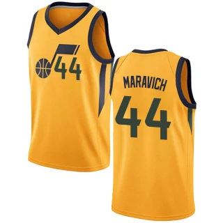 Men's Pete Maravich Utah Jazz Gold Swingman Jersey - Statement Edition