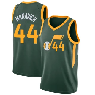 Men's Pete Maravich Utah Jazz Green Swingman 2018/19 Jersey - City Edition