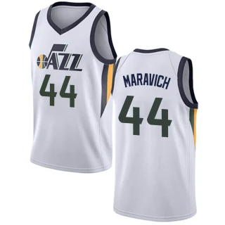 Men's Pete Maravich Utah Jazz White Swingman Jersey - Association Edition