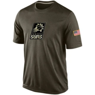 Men's Phoenix Suns Olive Salute To Service KO Performance Dri-FIT T-Shirt
