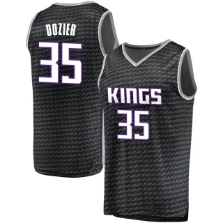 Men's PJ Dozier Sacramento Kings Black Fast Break Jersey - Statement Edition