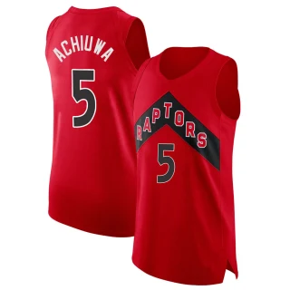 Men's Precious Achiuwa Toronto Raptors Red Authentic 2020/21 Jersey - Icon Edition
