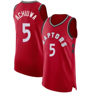 Men's Precious Achiuwa Toronto Raptors Red Authentic Jersey - Icon Edition