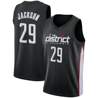 Men's Quenton Jackson Washington Wizards Black Swingman 2018/19 Jersey - City Edition