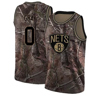 Men's RaiQuan Gray Brooklyn Nets Camo Swingman Realtree Collection Jersey