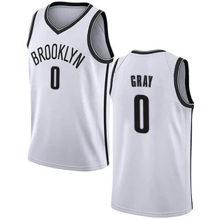 Men's RaiQuan Gray Brooklyn Nets White Swingman Jersey - Association Edition