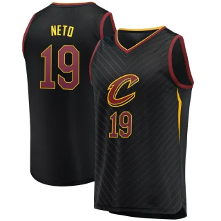 Men's Raul Neto Cleveland Cavaliers Black Fast Break Jersey - Statement Edition