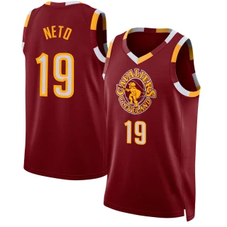 Men's Raul Neto Cleveland Cavaliers Swingman Wine 2021/22 City Edition Jersey