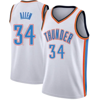 Men's Ray Allen Oklahoma City Thunder White Swingman Jersey - Association Edition