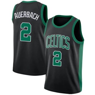 Men's Red Auerbach Boston Celtics Black Swingman Jersey - Statement Edition