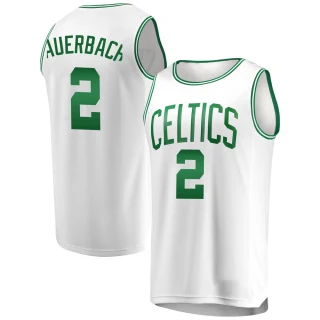 Men's Red Auerbach Boston Celtics White Fast Break Jersey - Association Edition
