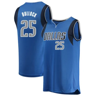 Men's Reggie Bullock Dallas Mavericks Blue Fast Break Jersey - Icon Edition