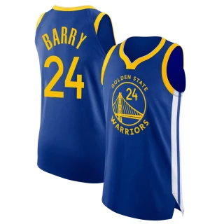 Men's Rick Barry Golden State Warriors Blue Authentic 2020/21 Jersey - Icon Edition