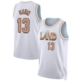 Men's Ricky Rubio Cleveland Cavaliers White Swingman 2022/23 City Edition Jersey