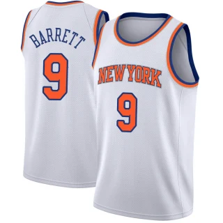 Men's RJ Barrett New York Knicks White Swingman Jersey - Association Edition
