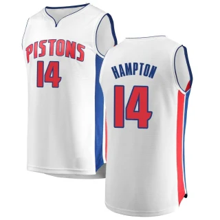 Men's R.J. Hampton Detroit Pistons White Fast Break Jersey - Association Edition