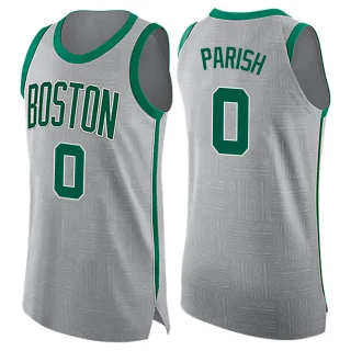 Men's Robert Parish Boston Celtics Gray Swingman Jersey - City Edition