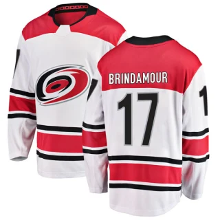 Men's Rod Brind'Amour Carolina Hurricanes White Breakaway Away Jersey
