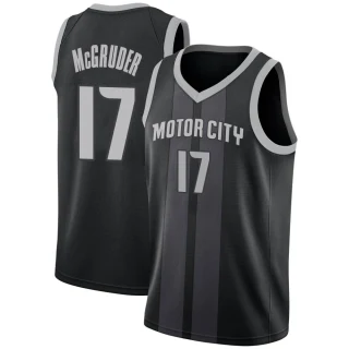 Men's Rodney McGruder Detroit Pistons Black Swingman 2018/19 Jersey - City Edition