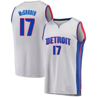 Men's Rodney McGruder Detroit Pistons Gray Fast Break Alternate Jersey - Statement Edition