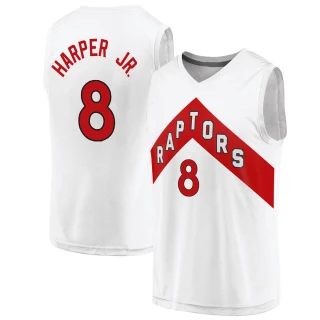 Men's Ron Harper Jr. Toronto Raptors White Fast Break 2020/21 Jersey - Association Edition