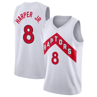 Men's Ron Harper Jr. Toronto Raptors White Swingman 2020/21 Jersey - Association Edition