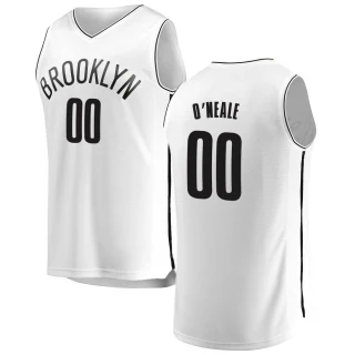 Men's Royce O'Neale Brooklyn Nets White Fast Break Jersey - Association Edition